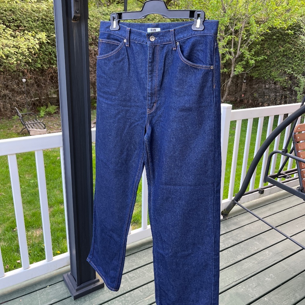 Uniqlo U dark blue jeans